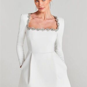 NADINE MERABI Kimberly White Dress
